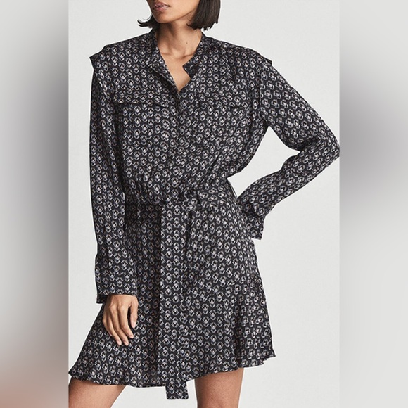 REISS KERRY MINI DRESS SIZE 4 NEW WITH TAGS